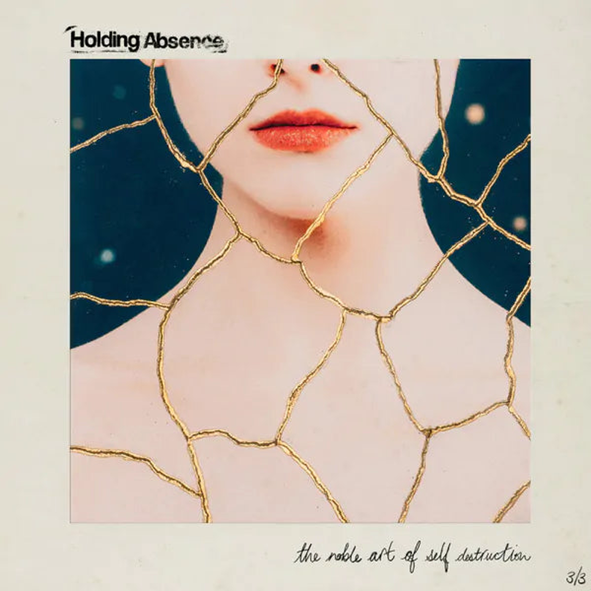 Holding Absence  The Noble Art Of Self Destruction (Galaxy White With Gold)