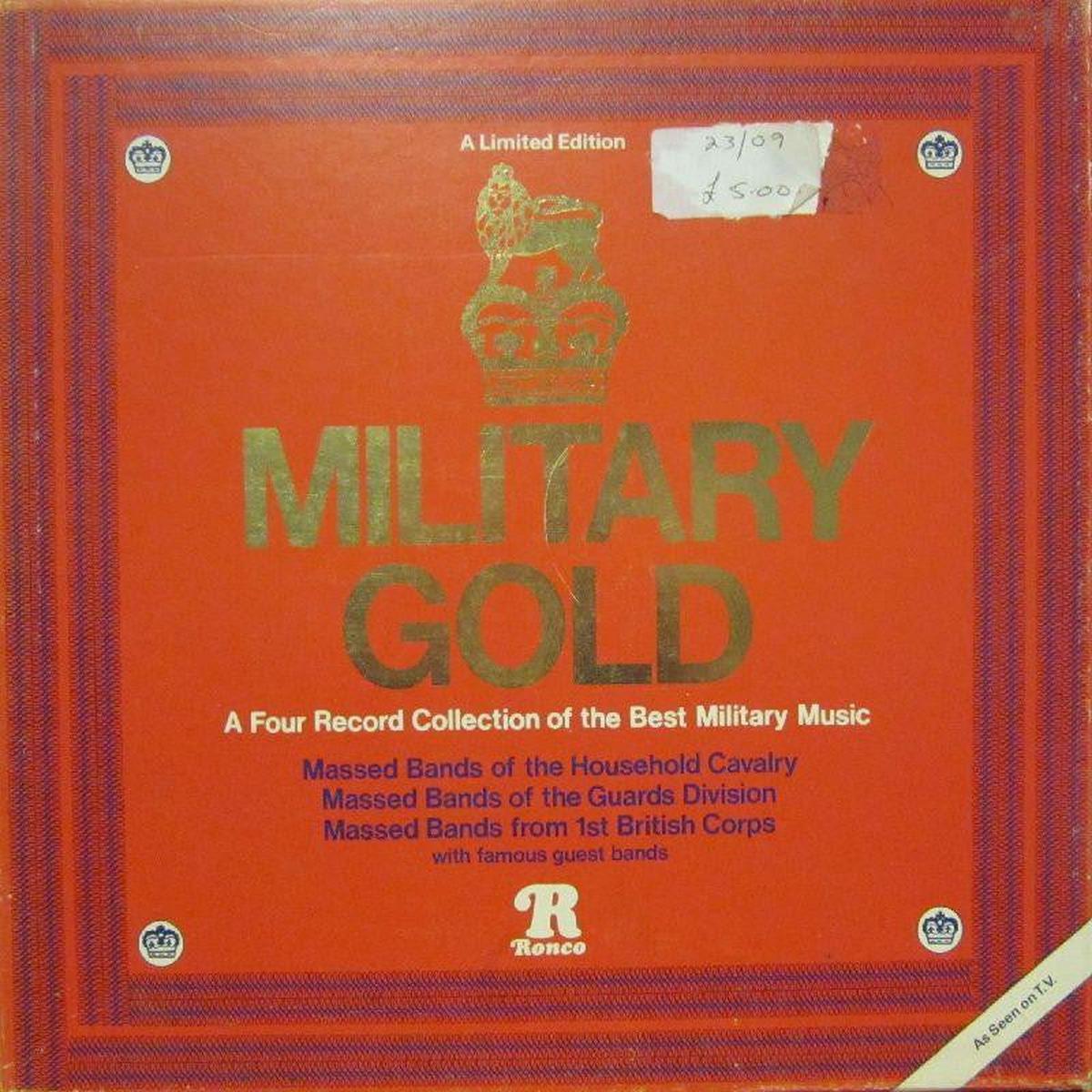 Military Gold-Ronco-4×12  Vinyl LP Box Set-VG/VG