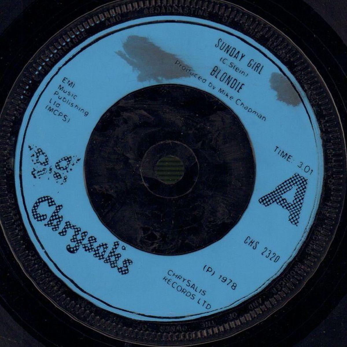 Sunday Girl-Chrysalis-7  Vinyl-VG/VG