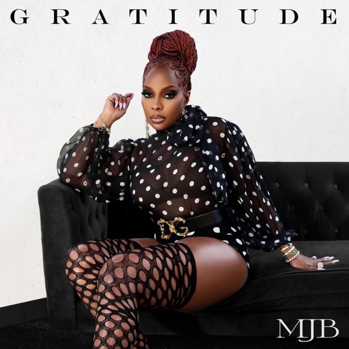 Mary J. Blige Gratitude Vinyl LP Silver & White Swirl Colour 2025