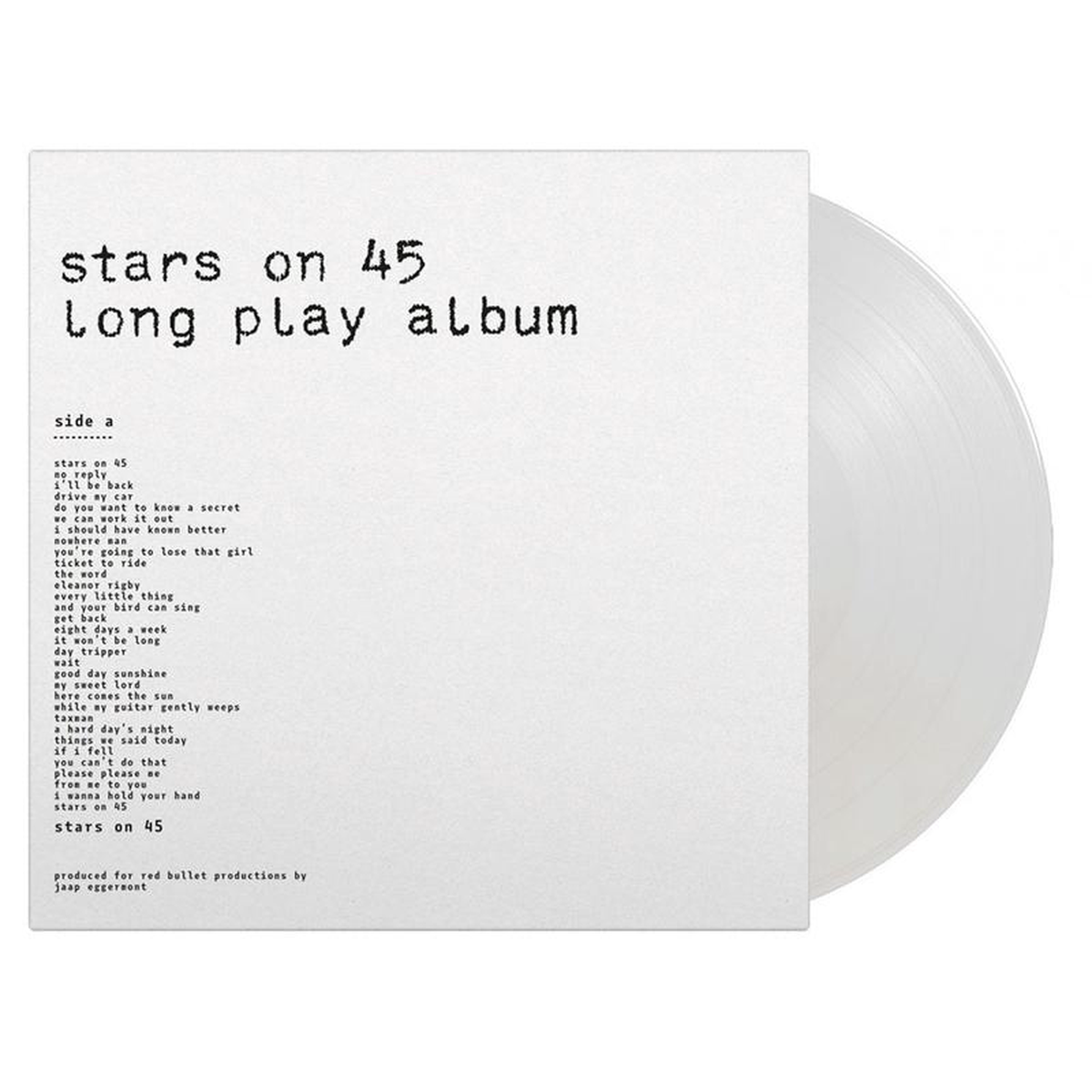 STARS ON 45 8211 Long Play Album (Remastered) 8211 LP 8211 180g White Vinyl