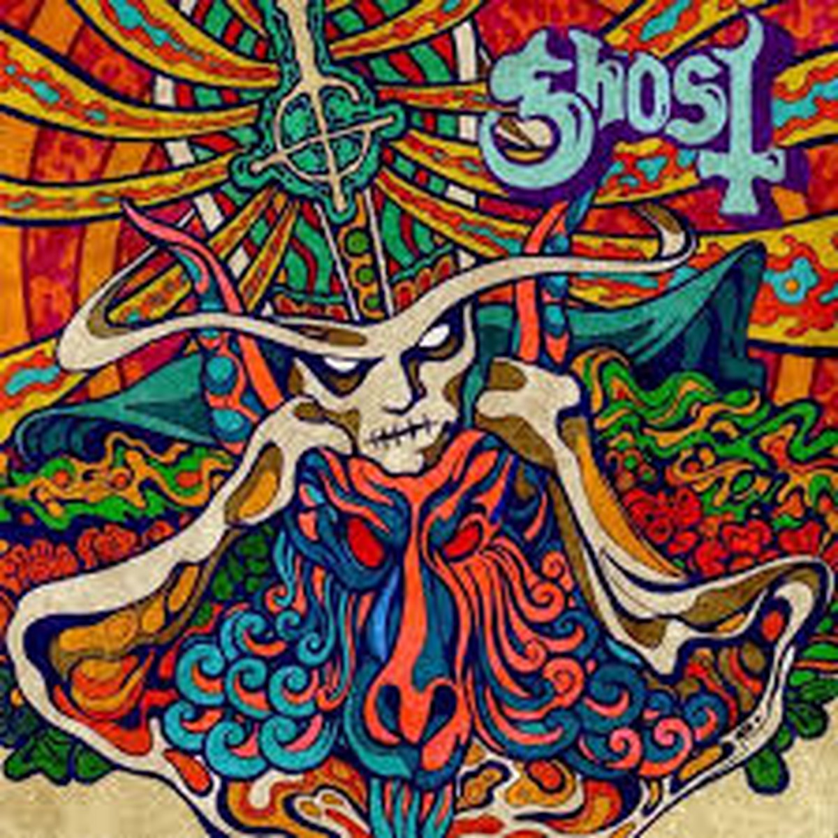 GHOST-SEVEN INCHES OF SATANIC PANIC 7″ NM COVER NM