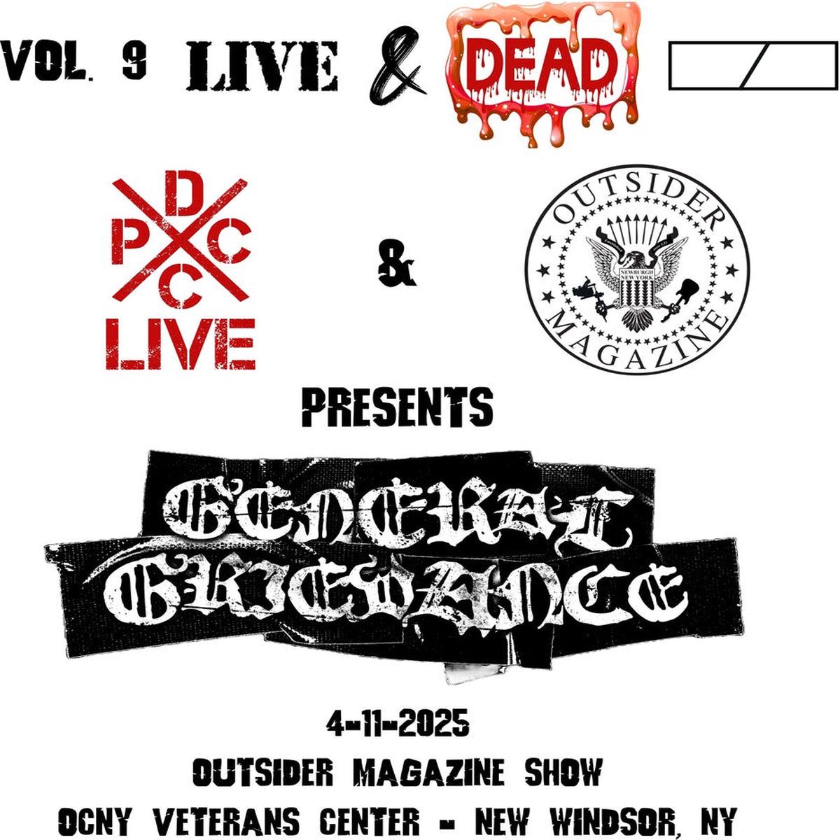 Pre-Order: General Grievance – Dcxpc Live & Dead Vol. 9