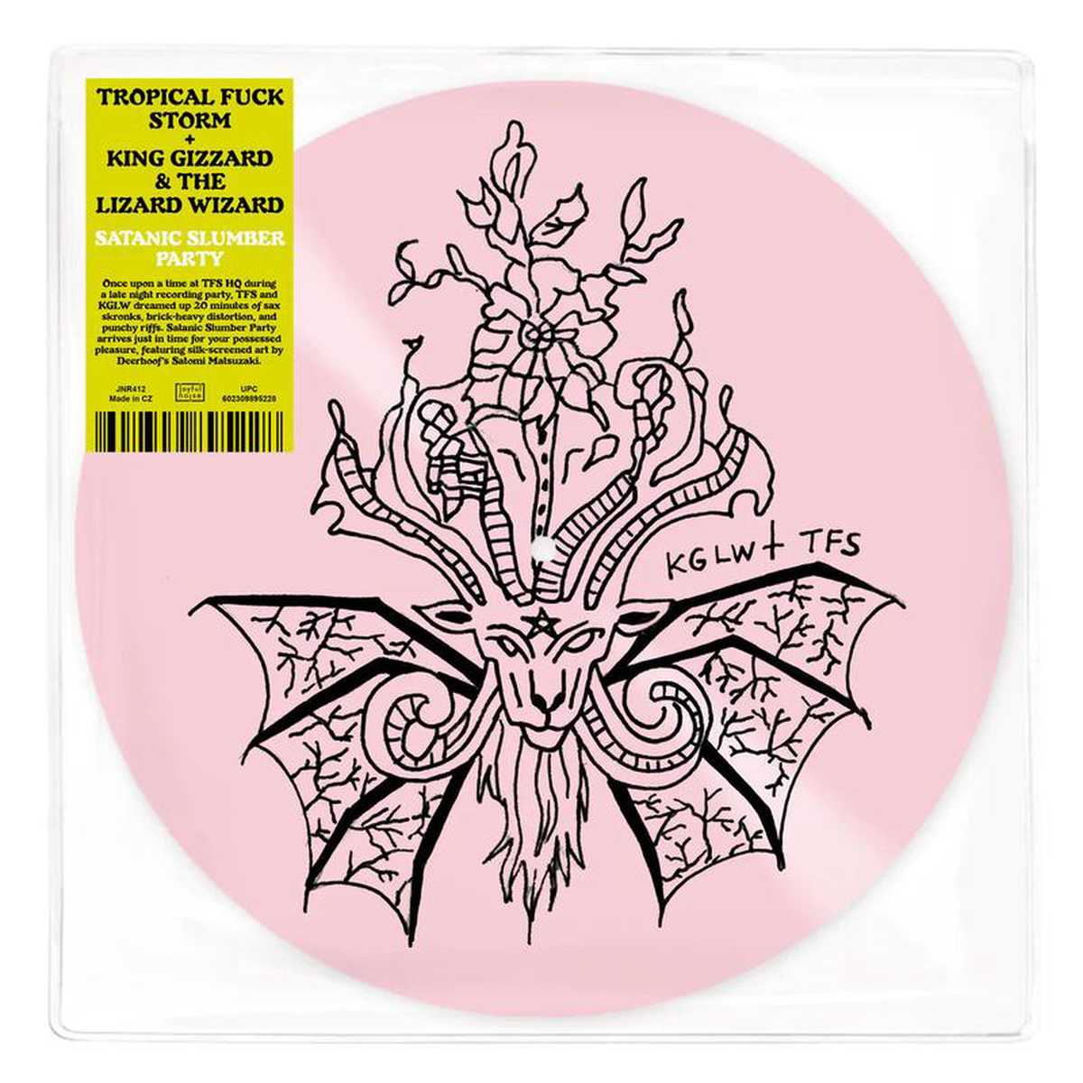 TROPICAL FUCK STORM 038 KING GIZZARD 038 THE LIZARD WIZARD 8211 Satanic Slumber Party 8211 128221 8211 Silkscreened Pink Vinyl