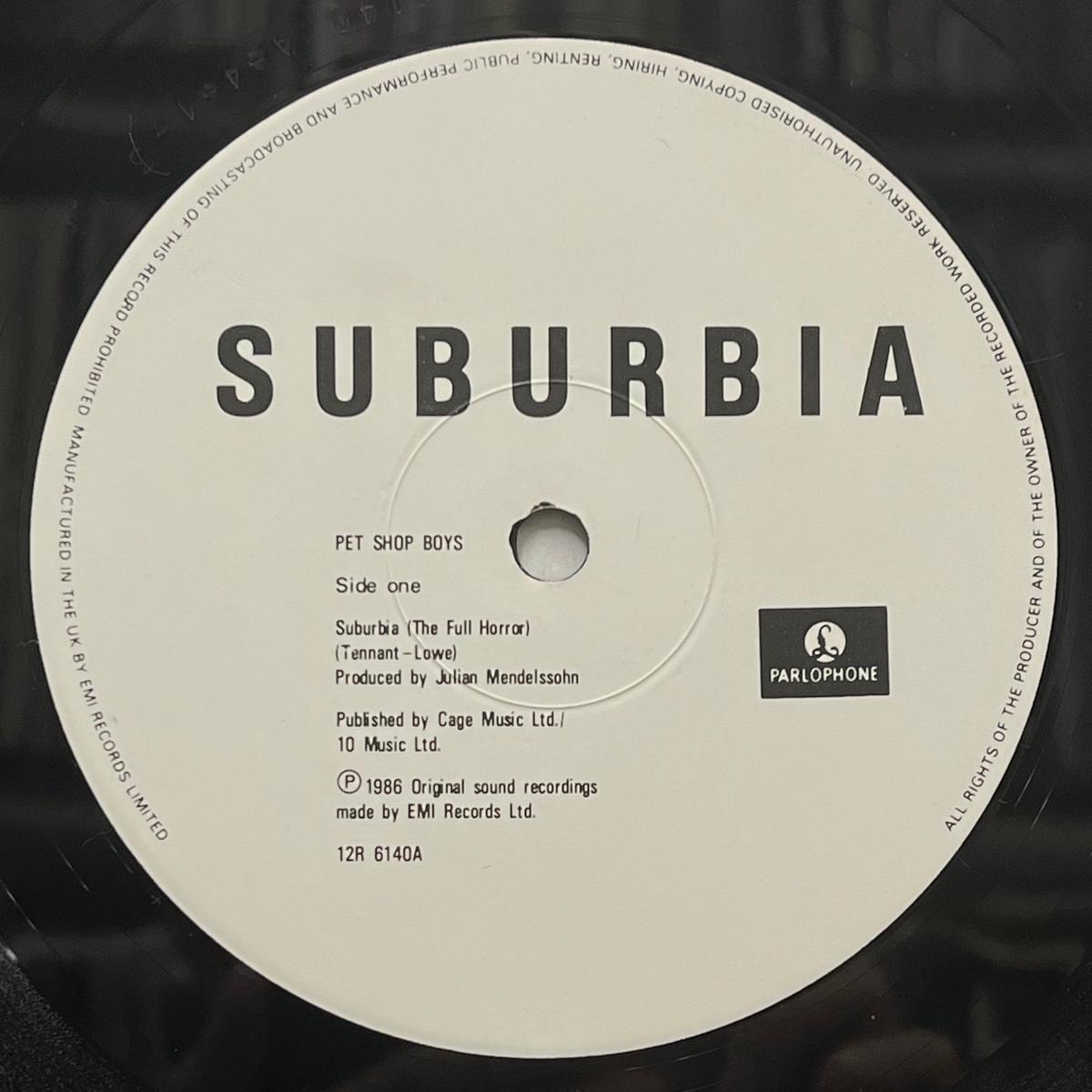 PET SHOP BOYS / Suburbia (Parlophone 12R 6140, 12inch)