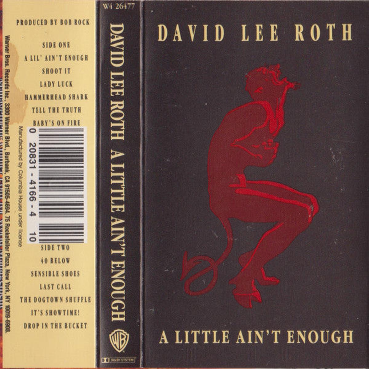 David Lee Roth – A Little Ain’t Enough (Very Good (VG)) Rock (Cass, Album, Club, Dol)
