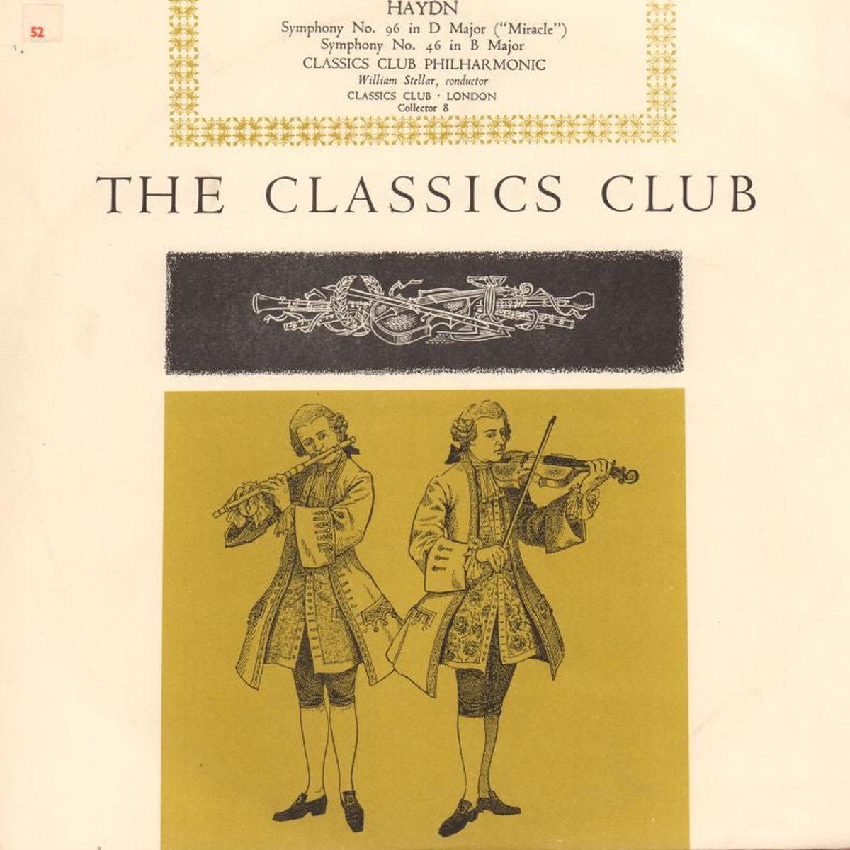 The Classic Club Symphony No  96-The Classics Club-10  Vinyl-Ex/VG+