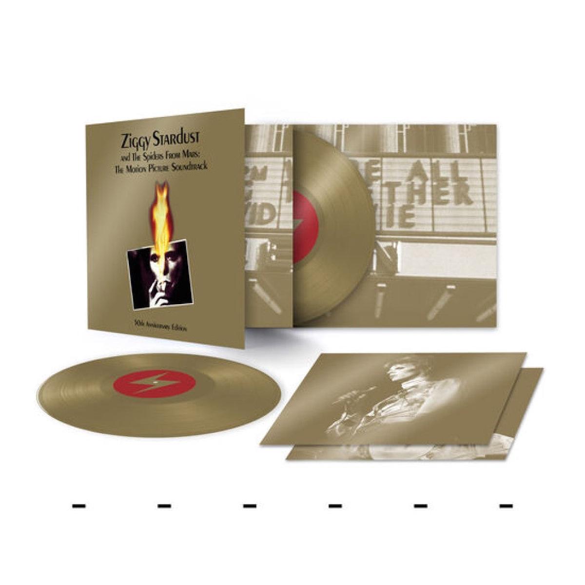 Ziggy Stardust and The Spiders From Mars: The Motion Picture Soundtrack (50th anniversary edition) Gold Vinyl [2LP]