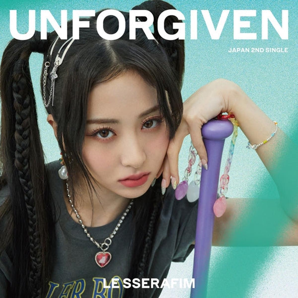 (Maxi Single) UNFORGIVEN by LE SSERAFIM First Run Limited Edition Member Solo Cover Art Edition HUH YUNJIN