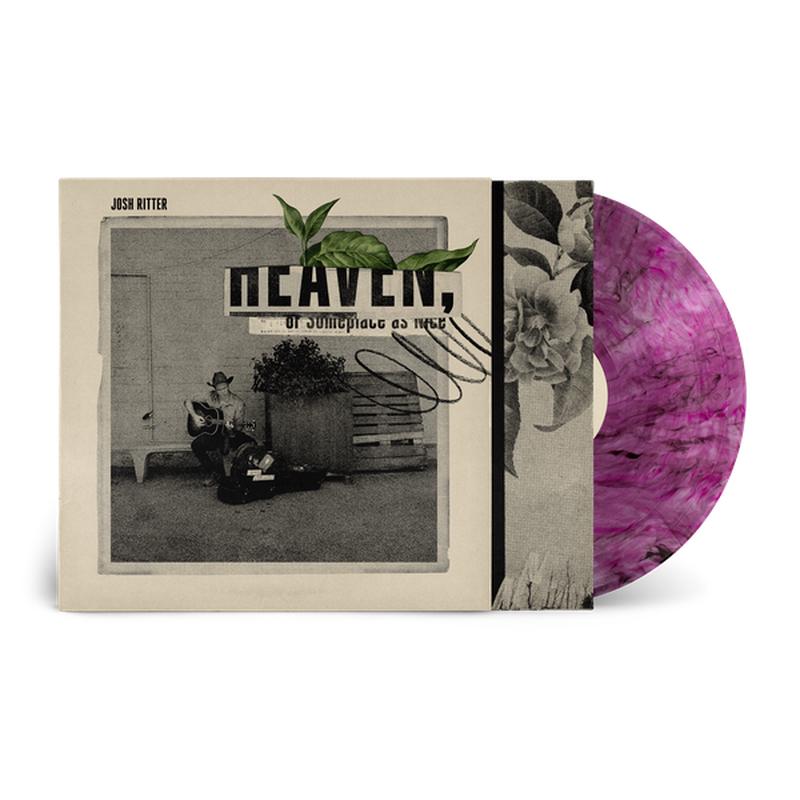 [DAMAGED] Josh Ritter - Heaven, or Someplace as Nice [Transparent Strawberry with Black Swirl Vinyl]