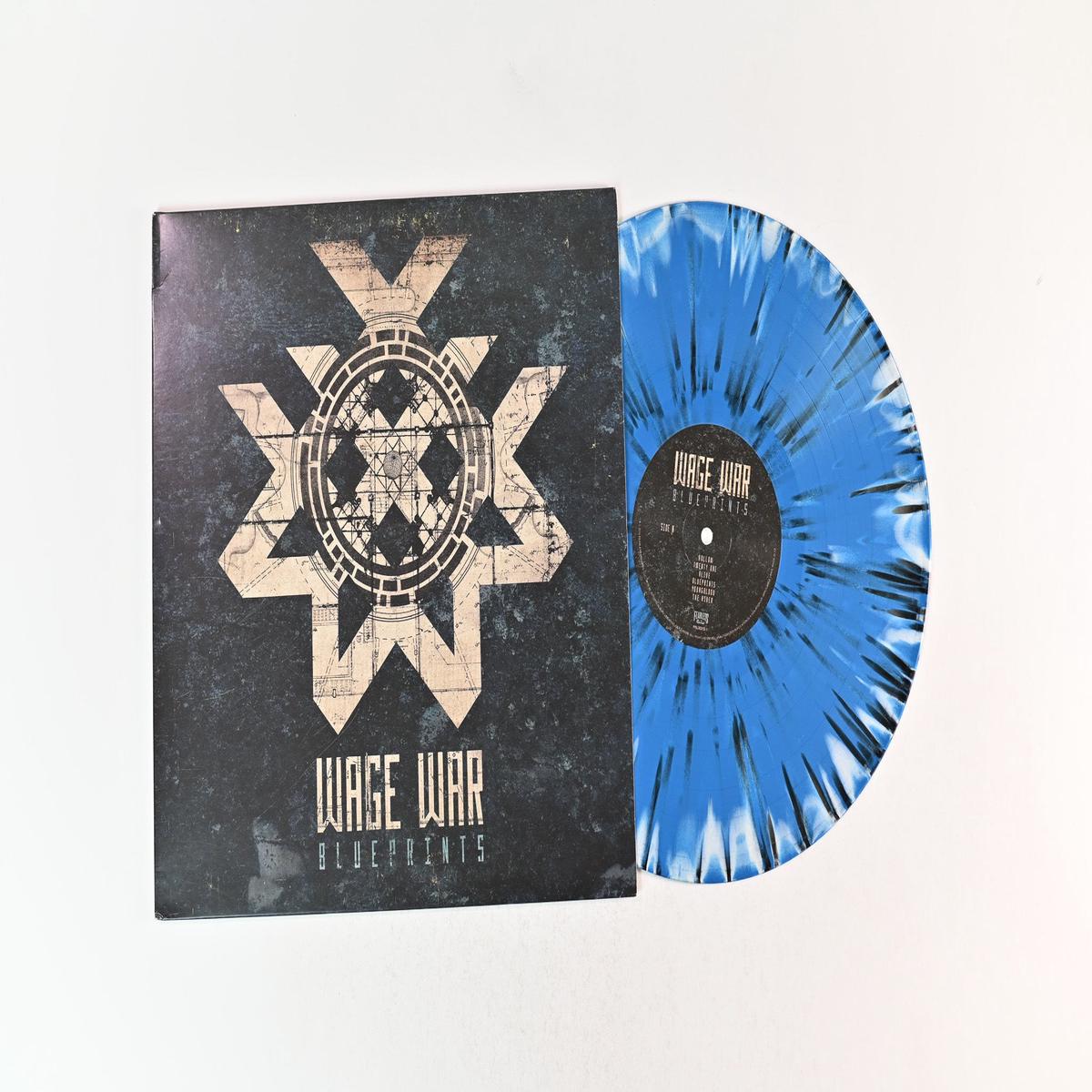 Wage War - Blueprints on Fearless Ltd Blue Bone With Black Splatter