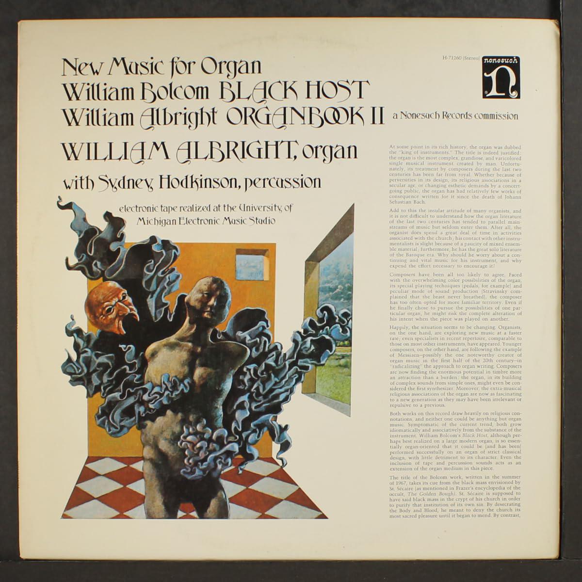 William Bolcom / William Albright With Sydney Hodkinson  New Music For Organ LP