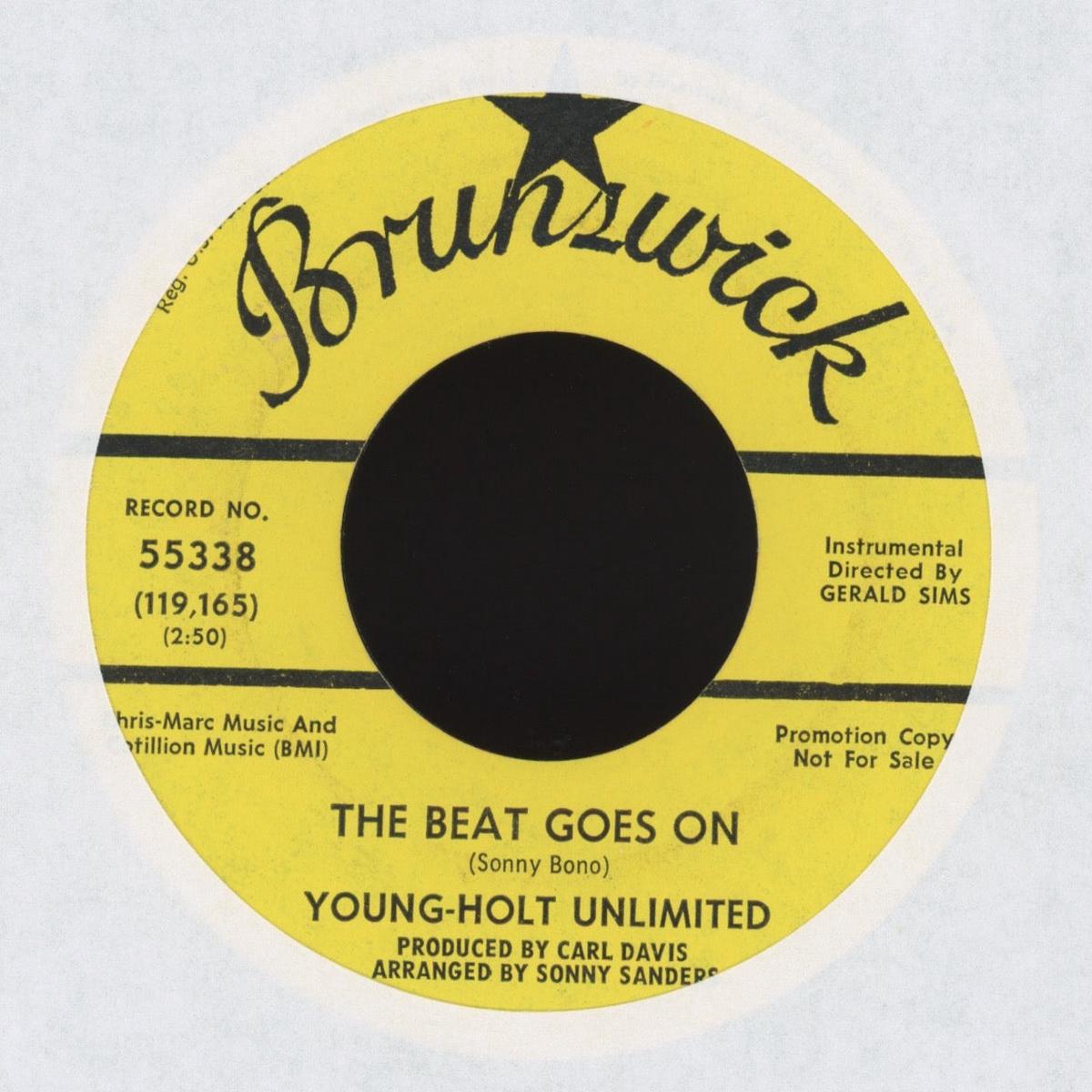 Young Holt Unlimited - The Beat Goes On Doin The Thing on Brunswick Promo Soul Jazz 45