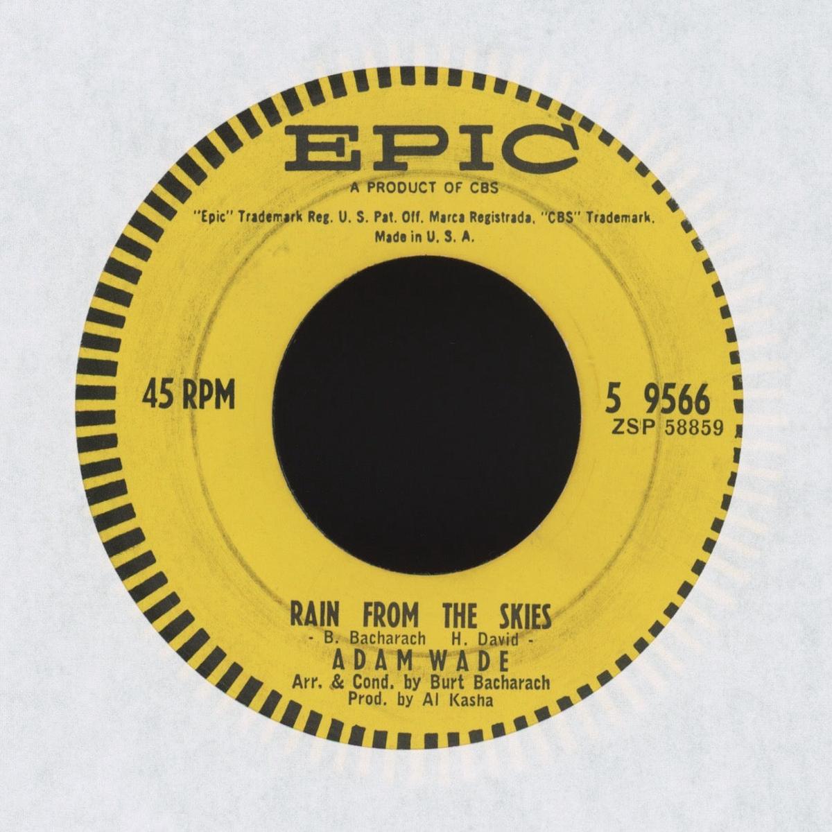 Adam Wade - Dont Let Me Cross Over on Epic Northern Soul Popcorn 45