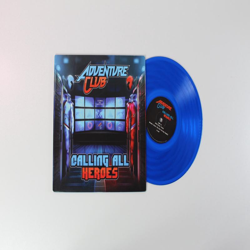 Adventure Club - Calling All Heroes on BMG RSD 2014 Ltd Blue Transparent 10" EP