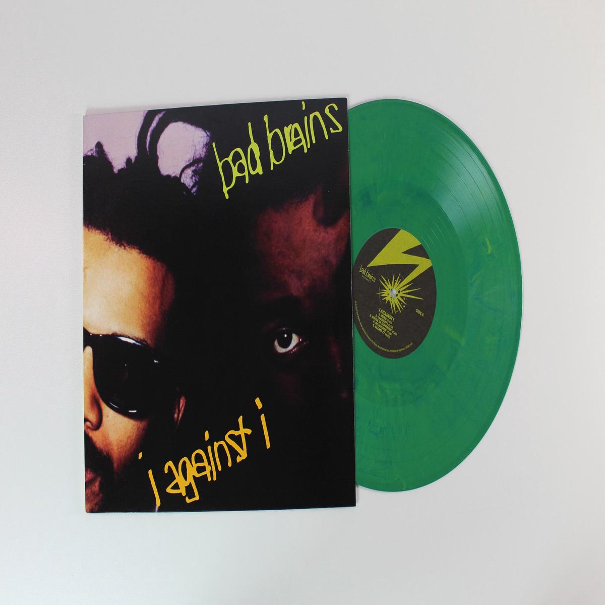 Bad Brains - I Against I on Bad Brains Records Ltd Green With Yellow Marble Reissue