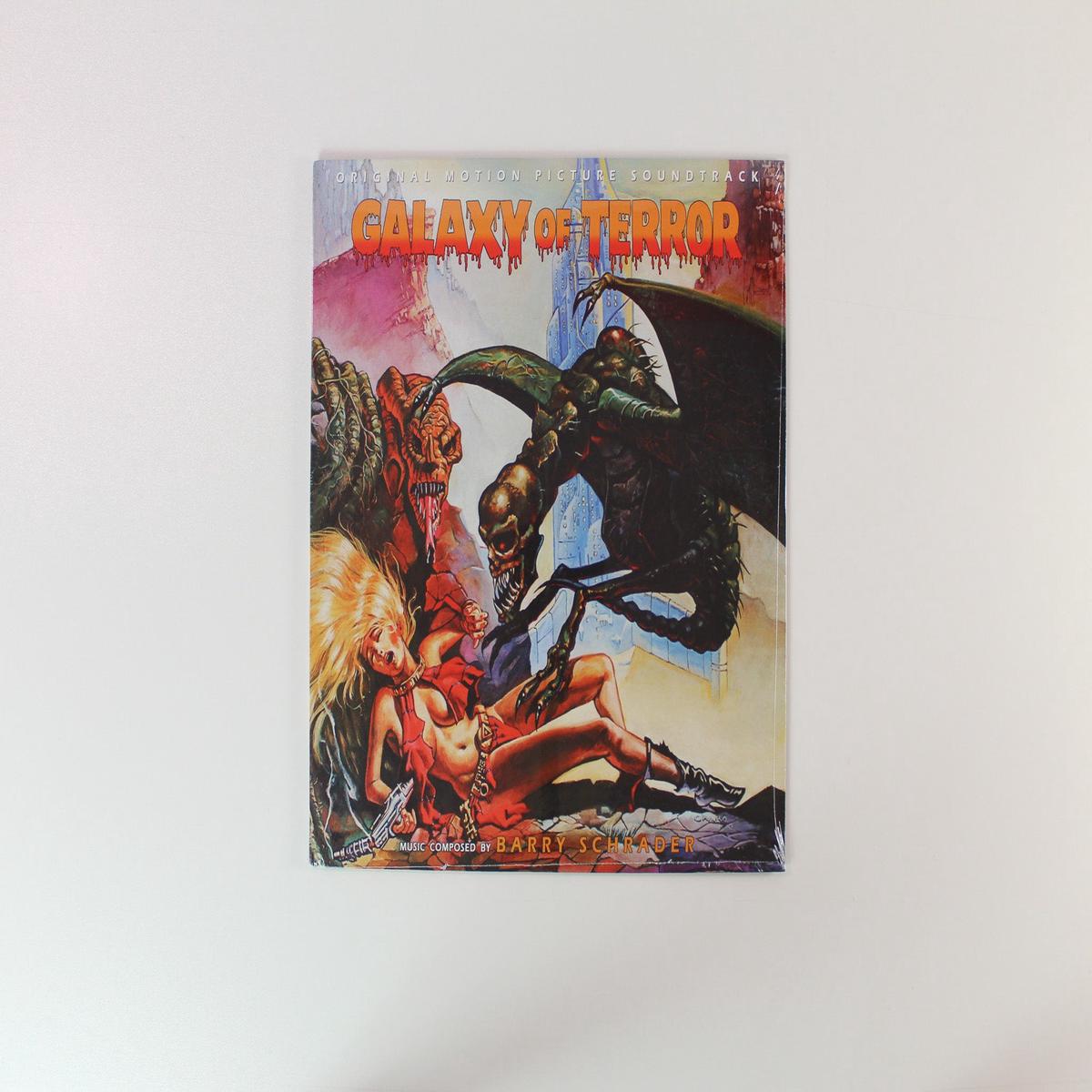 Barry Schrader - Galaxy Of Terror (Original Motion Picture Soundtrack) on Pure Destructive Records Ltd Orange w Red Black Splatter