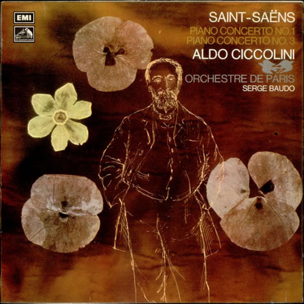 Aldo Ciccolini Saint-Sans: Piano Concerto No. 1 & Piano Concerto No. 3 UK Vinyl LP