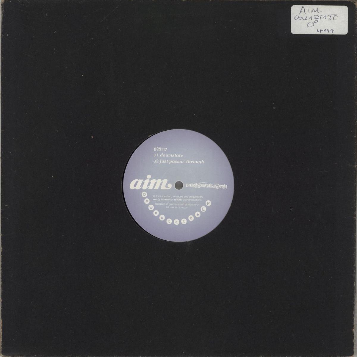 Aim Downstate E.P. UK Promo 12" vinyl