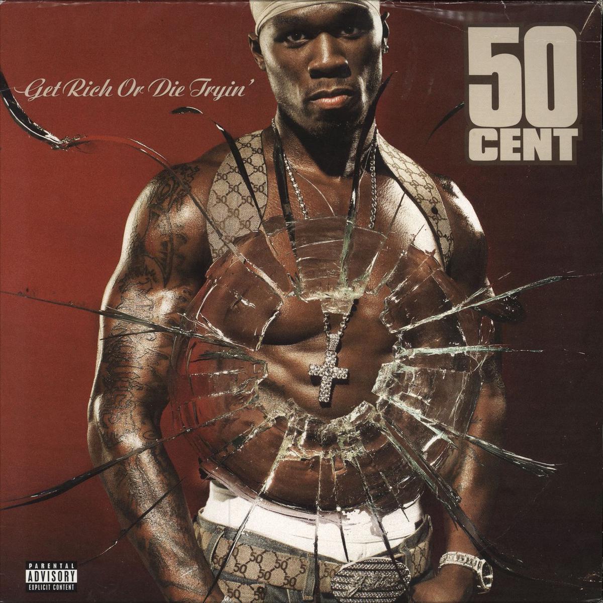 50 Cent Get Rich Or Die Tryin' - Black Vinyl - Sealed UK 2-LP vinyl set