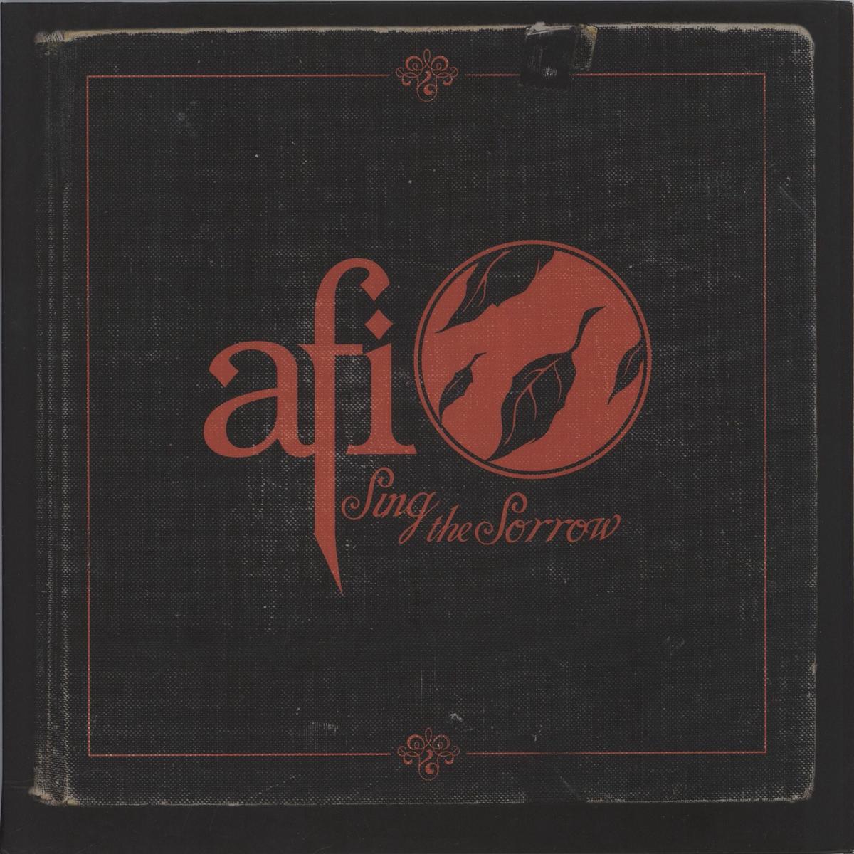 AFI Sing The Sorrow - Black Translucent And Red Pinwheel With Red Splatter Vinyl  2-LP vinyl set