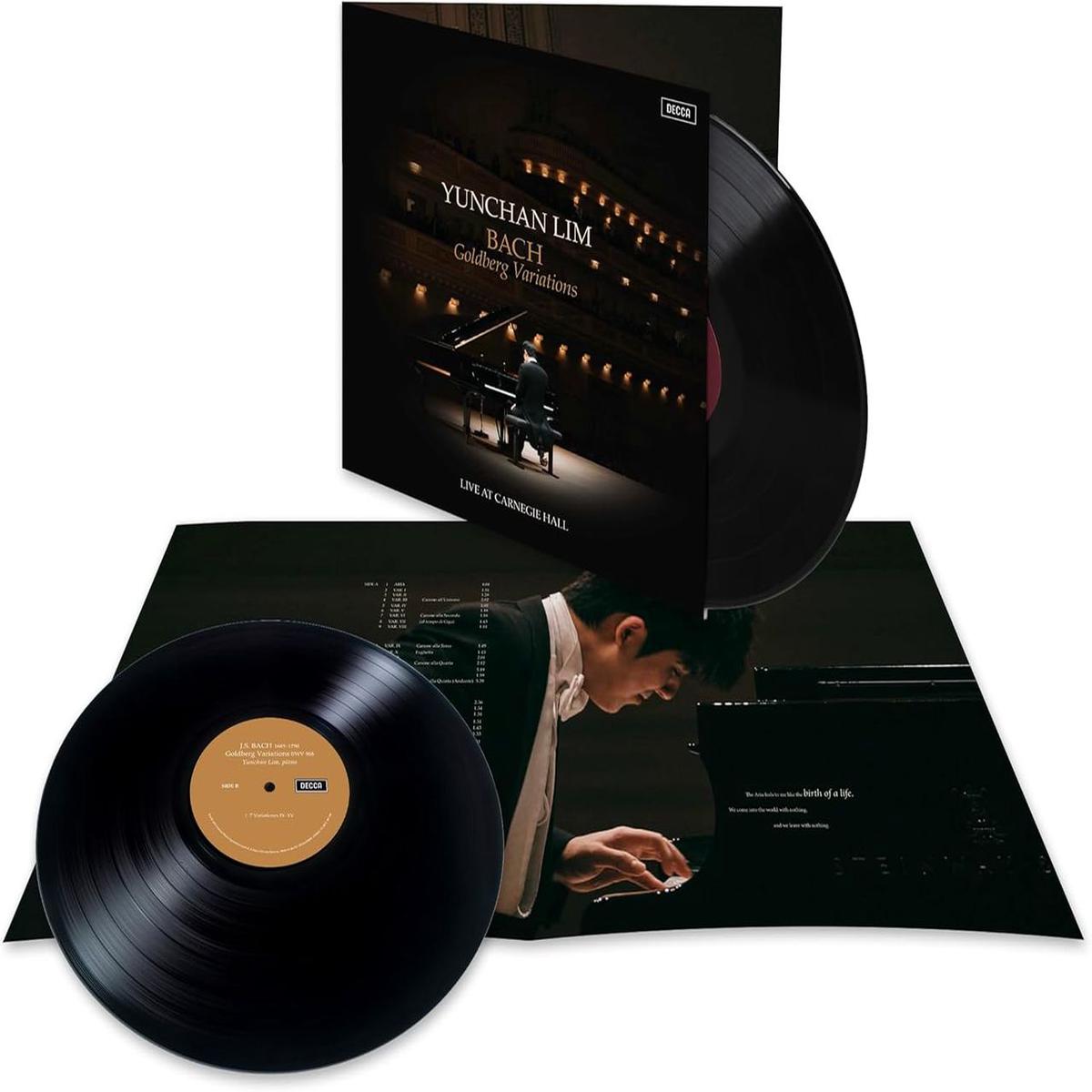 Yunchan Lim Bach: Goldberg Variations | Live At Carnegie Hall - Black Vinyl - Sealed UK 2-LP vinyl set