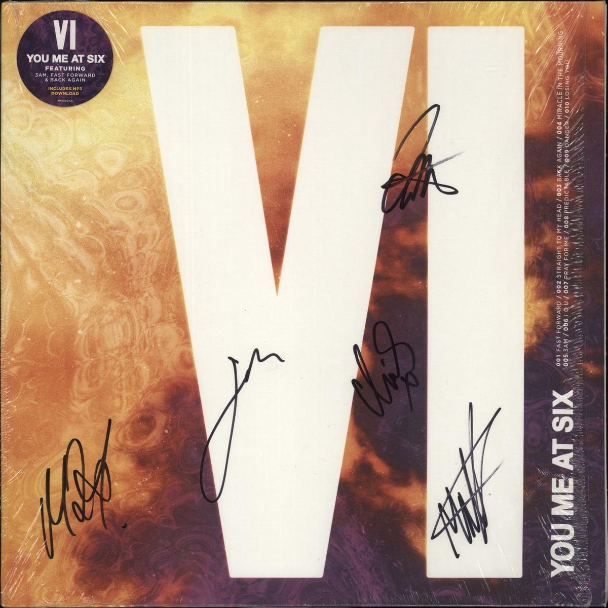 You Me At Six VI - Autographed UK Vinyl LP