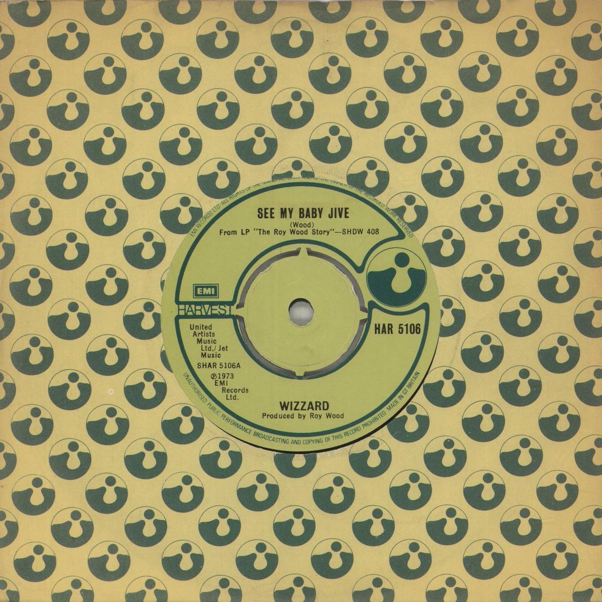Wizzard See My Baby Jive UK 7" vinyl