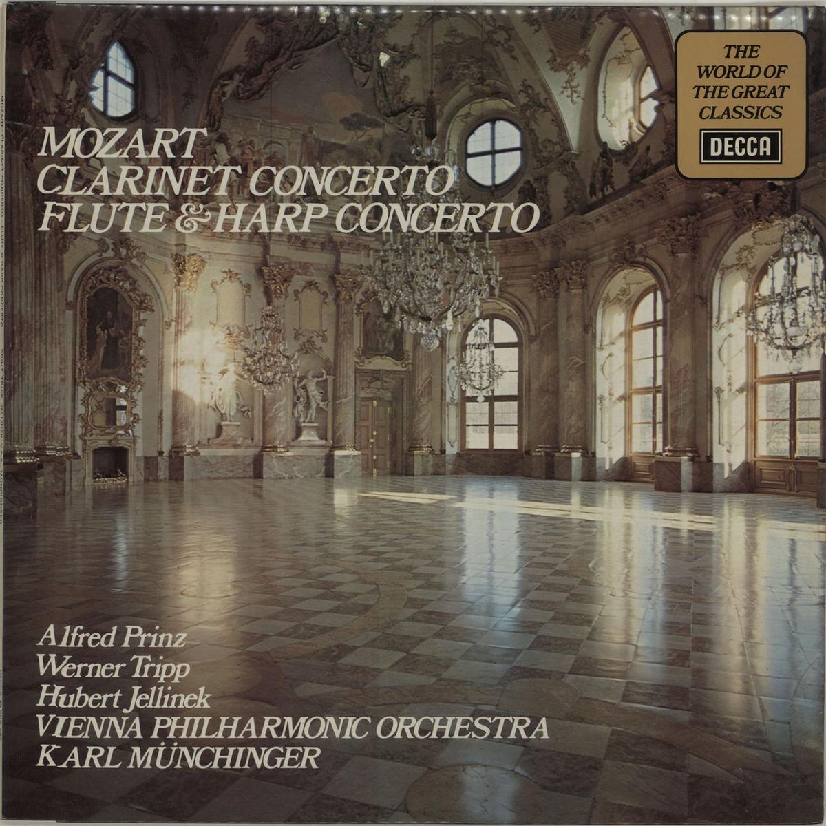 Wolfgang Amadeus Mozart Clarinet Concerto / Flute & Harp Concerto UK Vinyl LP