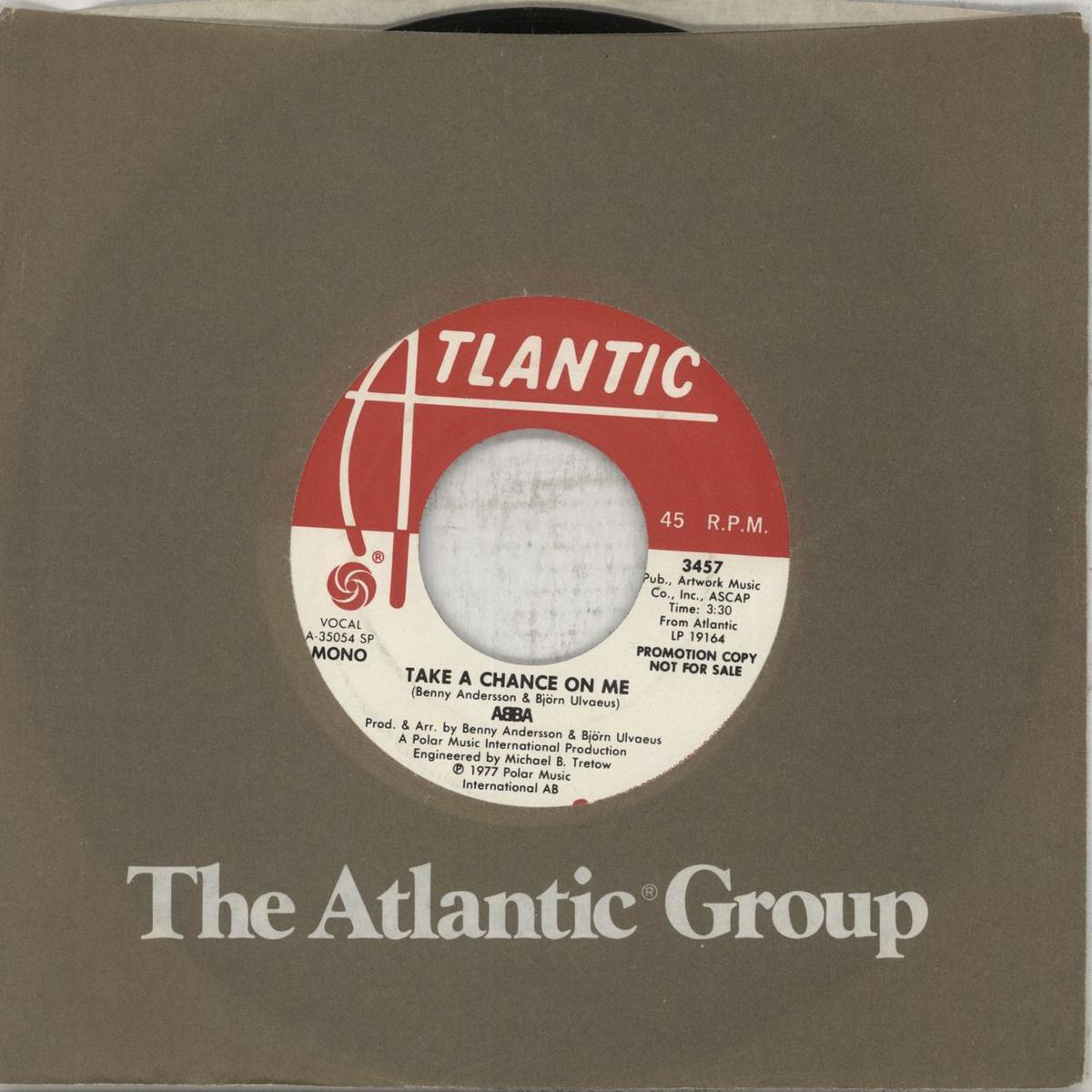Abba Take A Chance On Me - Promo  Promo 7" vinyl