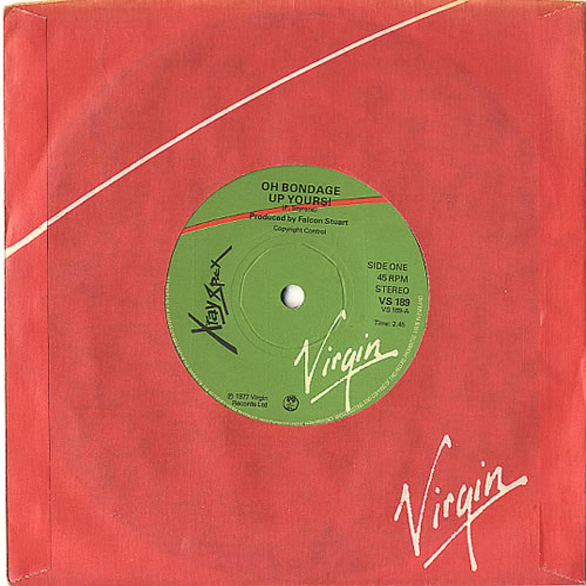 X-Ray Spex Oh Bondage Up Yours! UK 7" vinyl