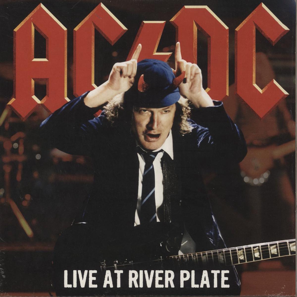 AC/DC Live At River Plate - Red Vinyl UK 3-LP vinyl set