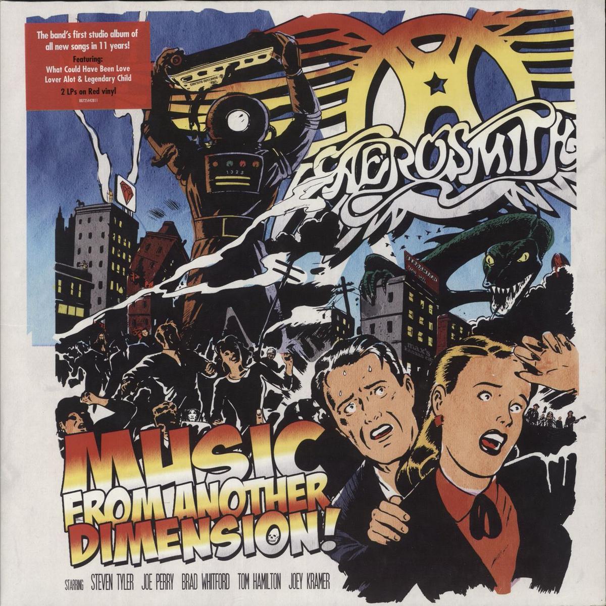 Aerosmith Music From Another Dimension - Red Vinyl UK 2-LP vinyl set