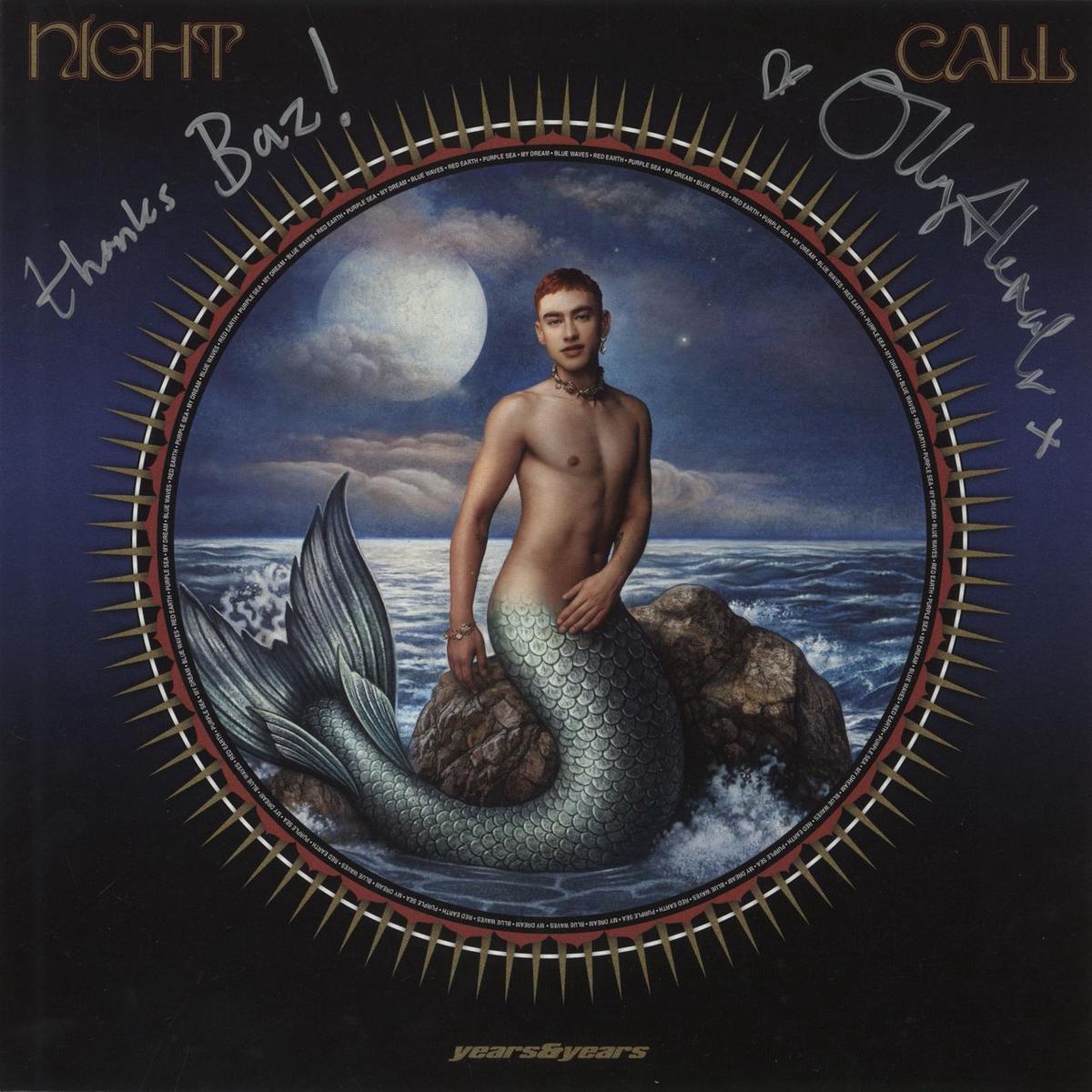 Years & Years Night Call - Blue Vinyl - Autographed UK Vinyl LP