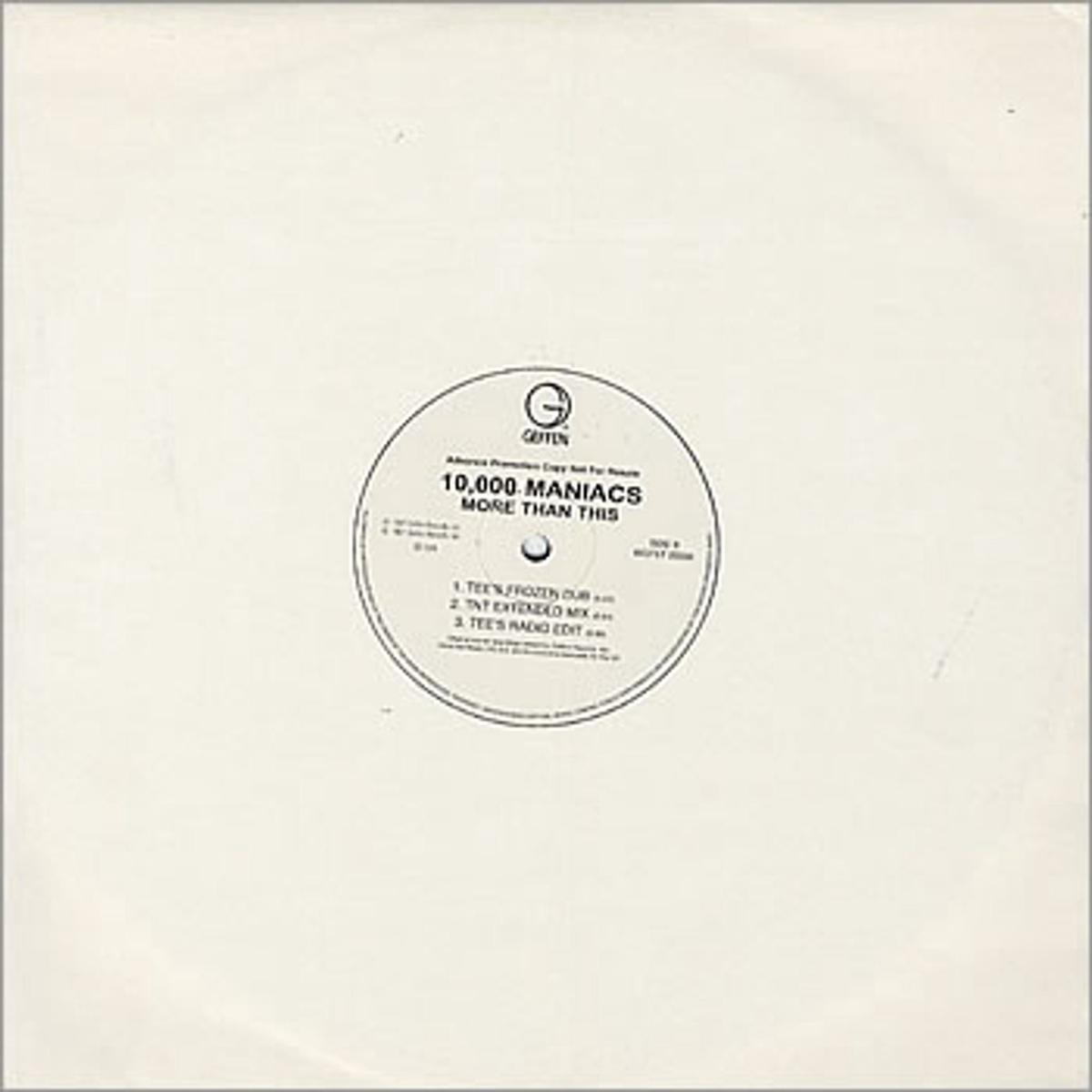 10,000 Maniacs More Than This UK Promo 12" vinyl