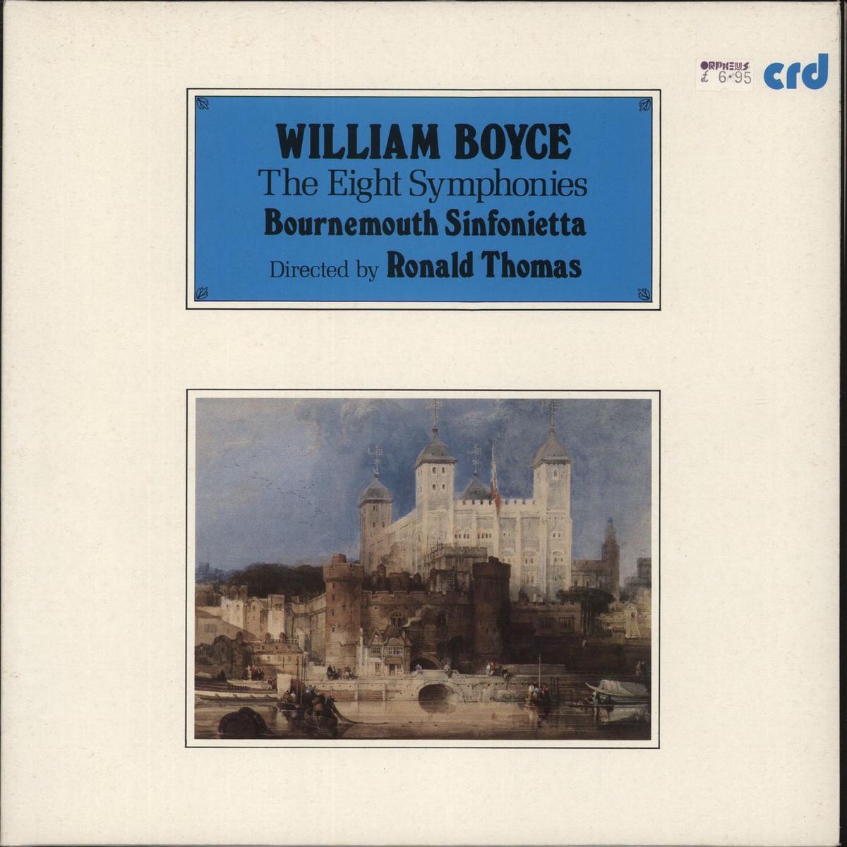 William Boyce The Eight Symphonies UK Vinyl LP