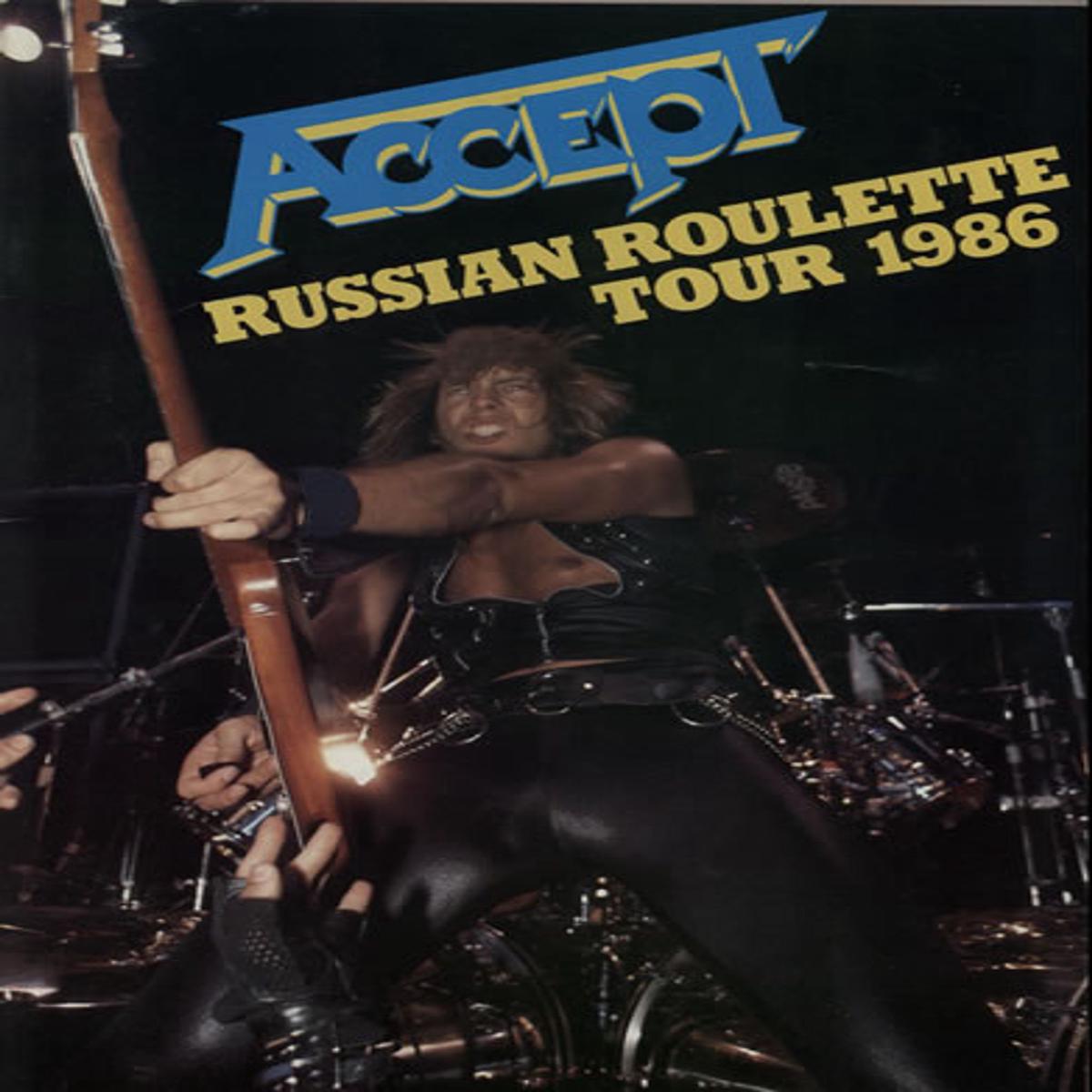 Accept Russian Roulette Tour 1986 UK Tour programme