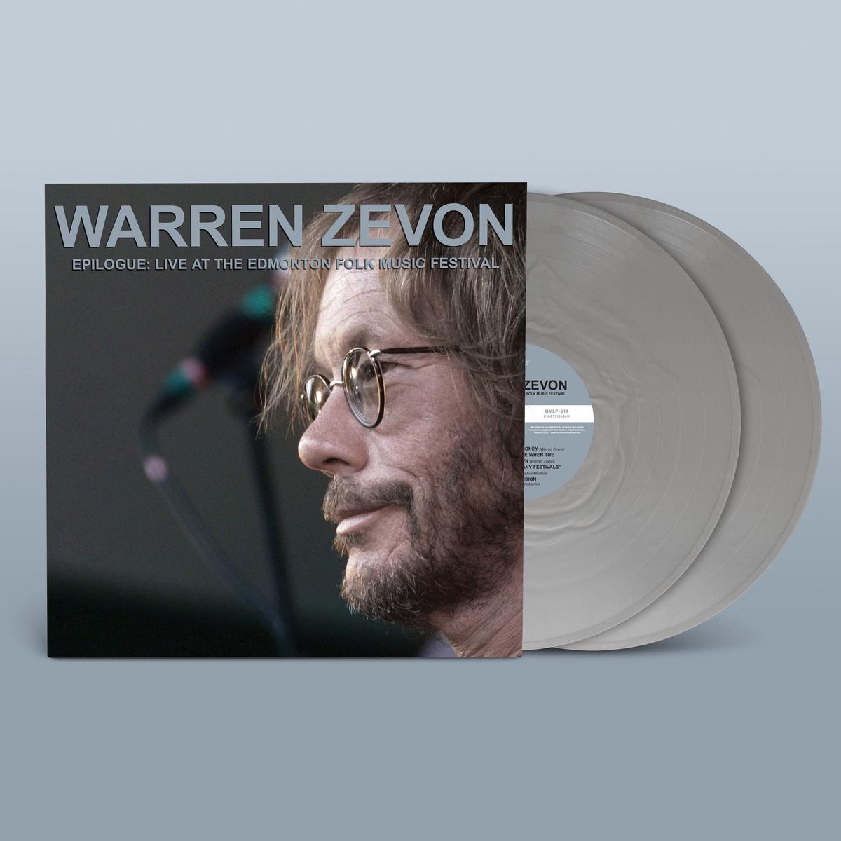 Warren Zevon Epilogue: Live At The Edmonton Folk Music Festival - Opaque Metallic Silver Vinyl - Sealed  2-LP vinyl set