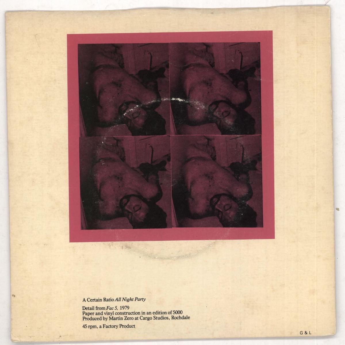 A Certain Ratio All Night Party - Limited Edition Sticker - EX UK 7" vinyl