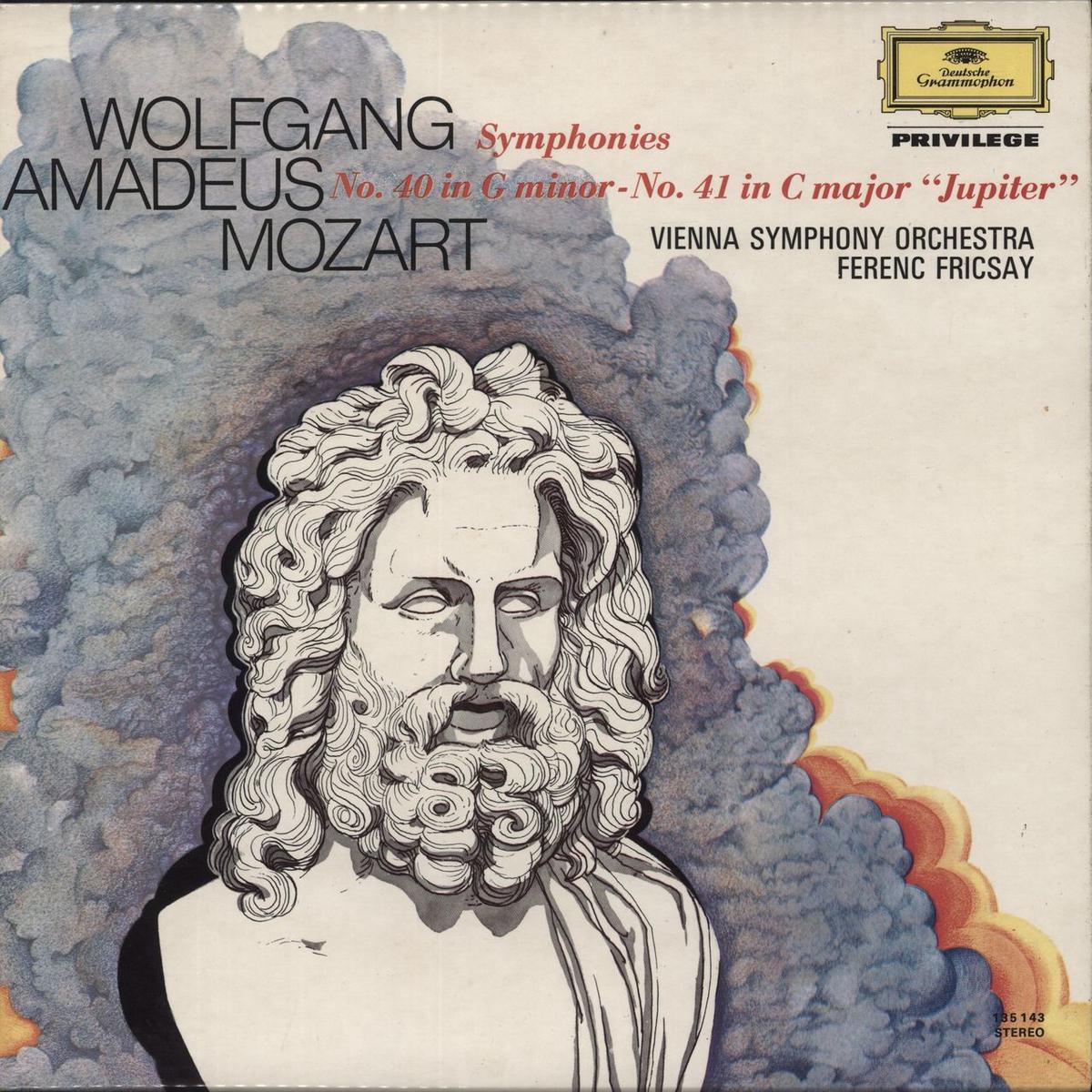 Wolfgang Amadeus Mozart Mozart: Symphonien Nr. 40 G-moll Nr. 41 C-dur "Jupiter" UK Vinyl LP