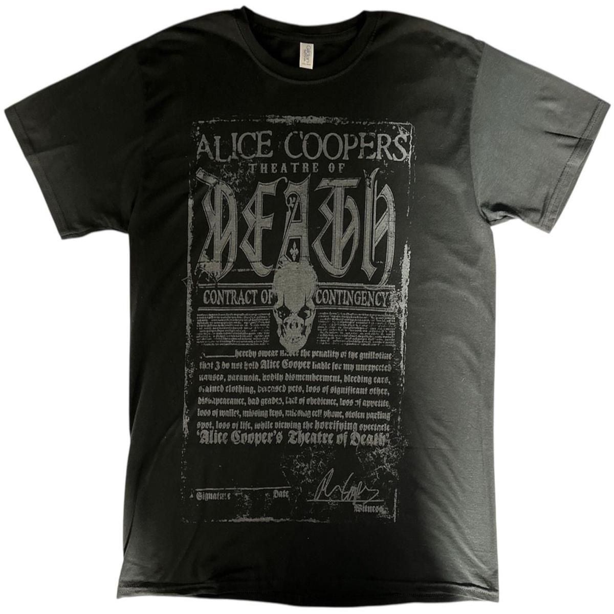 Alice Cooper Theatre Of Death Tour 2009 UK T-shirt