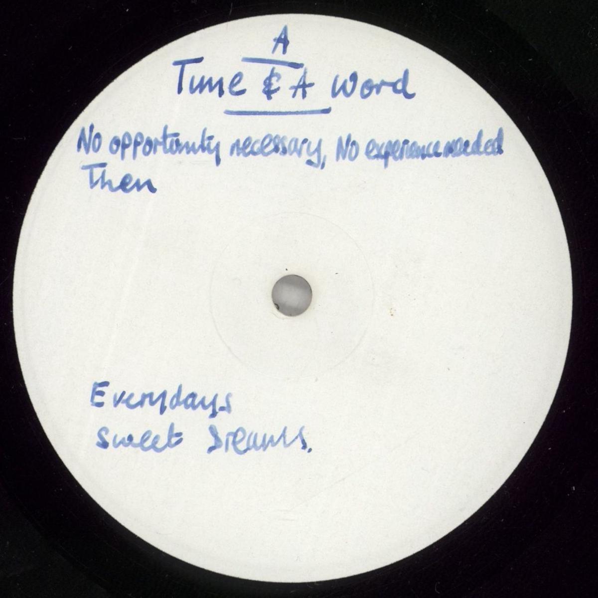 Yes Time And A Word - Test Pressing UK Vinyl LP