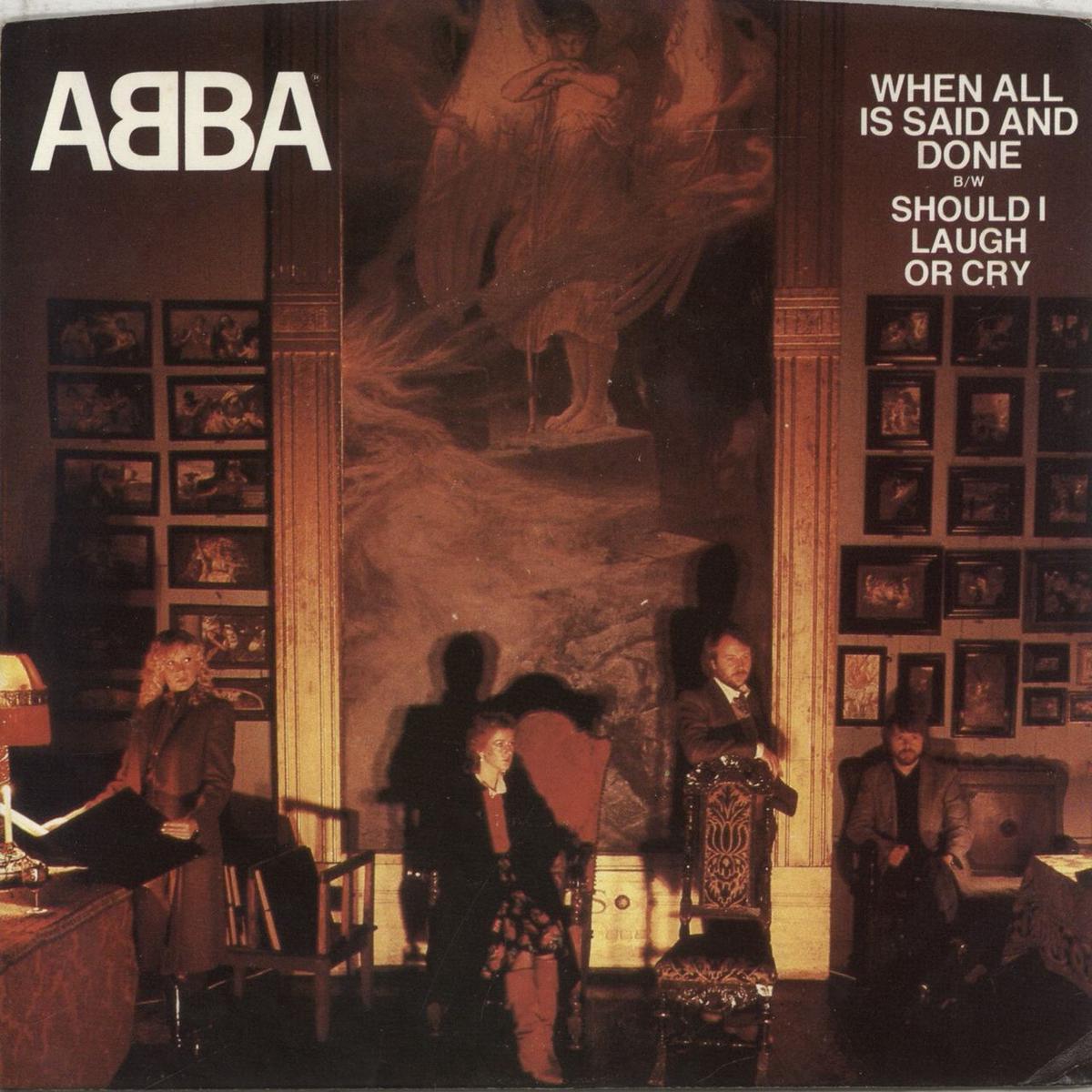 Abba When All Is Said And Done + P/S  7" vinyl
