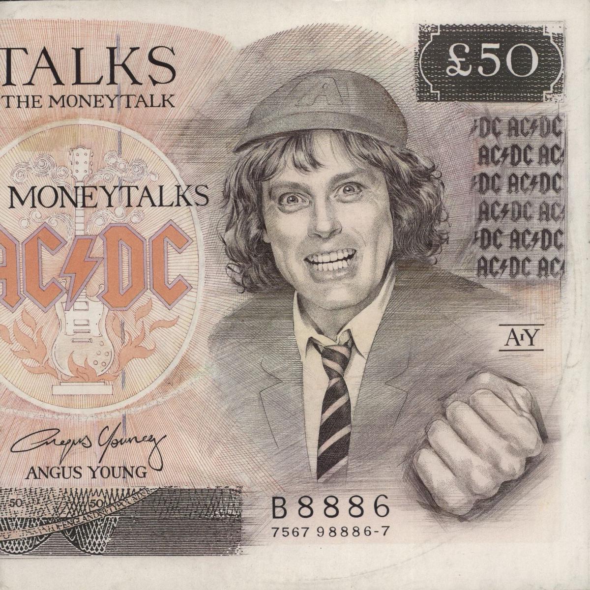 AC/DC Money Talks - EX German 7" vinyl