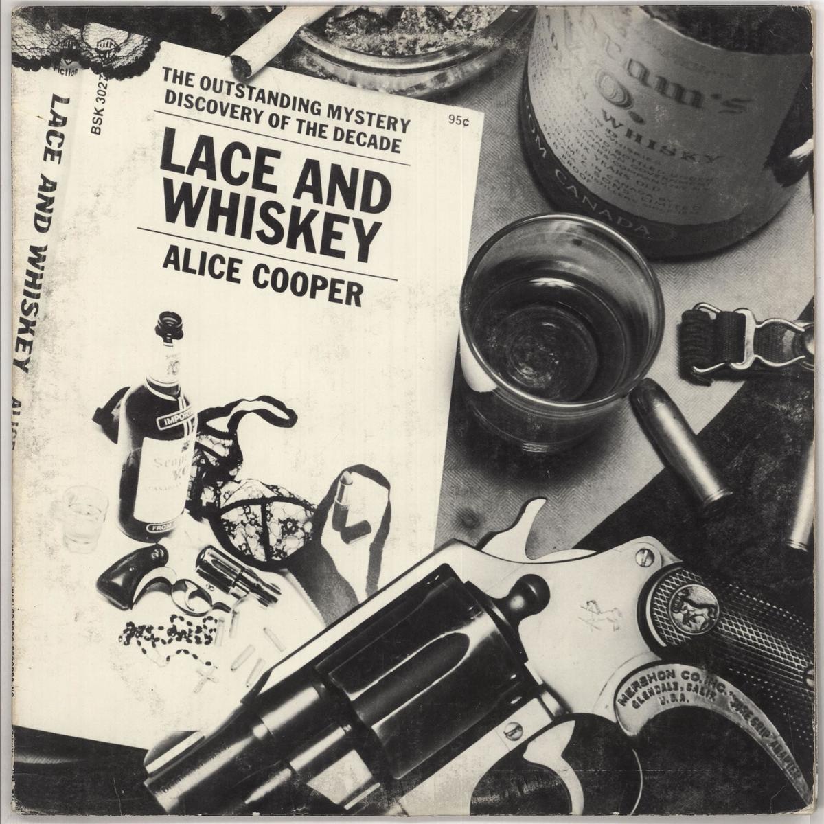 Alice Cooper Lace And Whiskey - EX  Vinyl LP