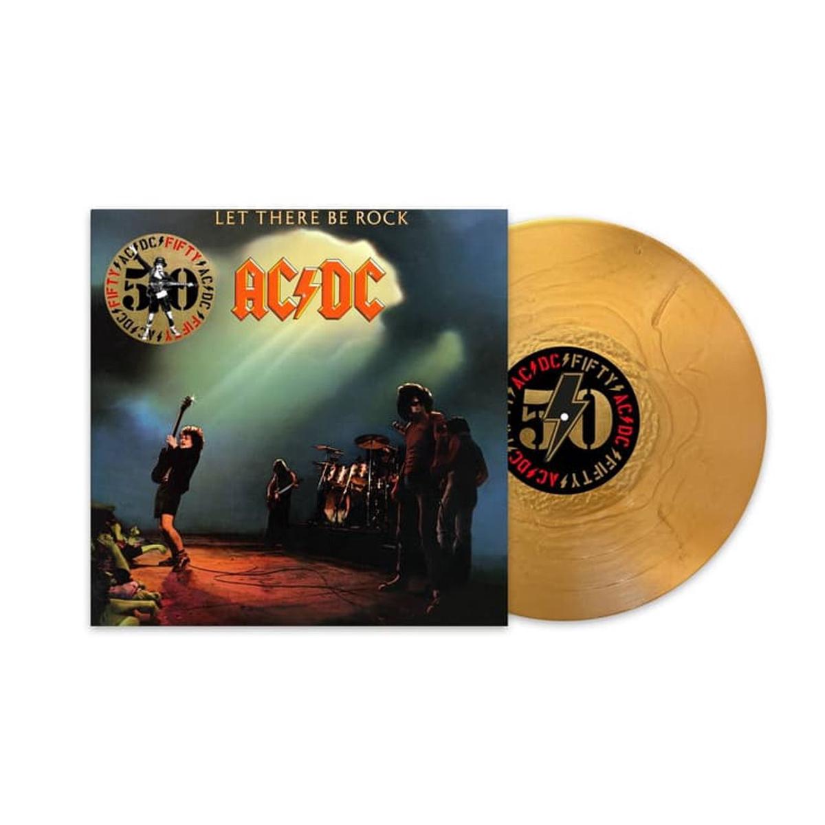 AC/DC Let There Be Rock - Gold Vinyl 50th Anniversary Edition - Sealed UK Vinyl LP
