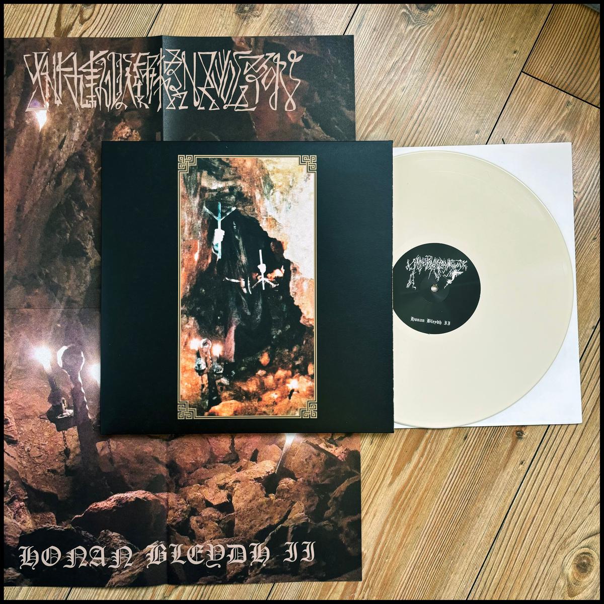 YNKLEUDHERHENAVOGYON: Honan Bleydh II LP (bone 180g vinyl, gatefold sleeve, raw, occult UKBM) *new*