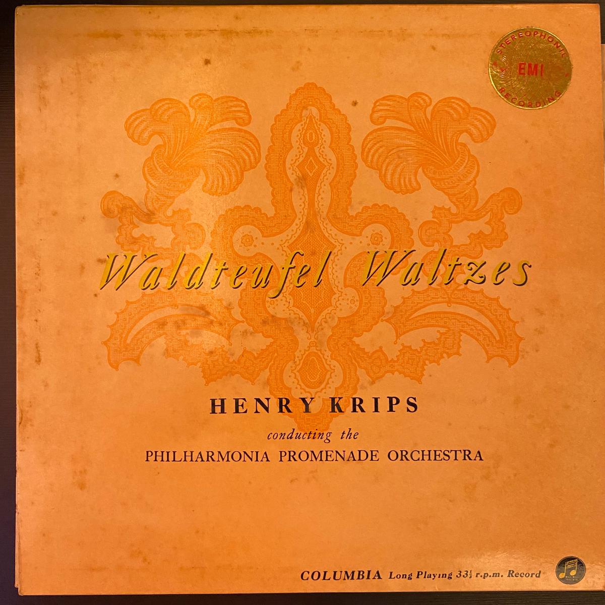 Waldteufel, Henry Krips Conducting The Philharmonia Promenade Orchestra - Waldteufel Waltzes (Used Vinyl - VG) SC Marketplace