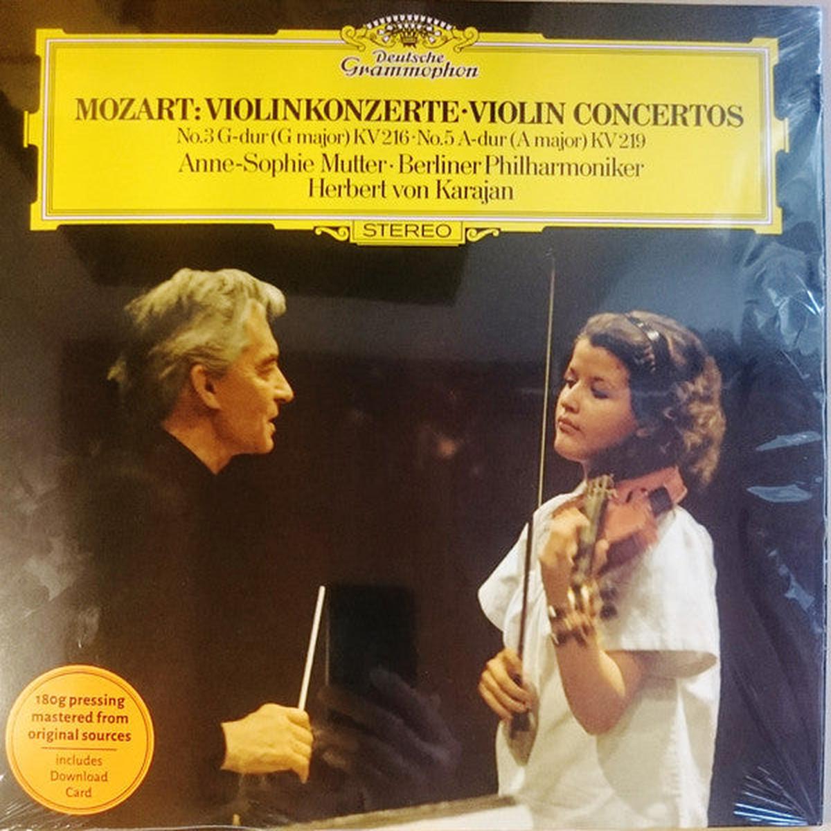 Wolfgang Amadeus Mozart - Anne - Sophie Mutter - Berliner Philharmoniker, Herbert von Karajan - Violinkonzerte - Violin Concertos (No.3 G - dur (G Major) KV 216 - No.5 A - dur (A