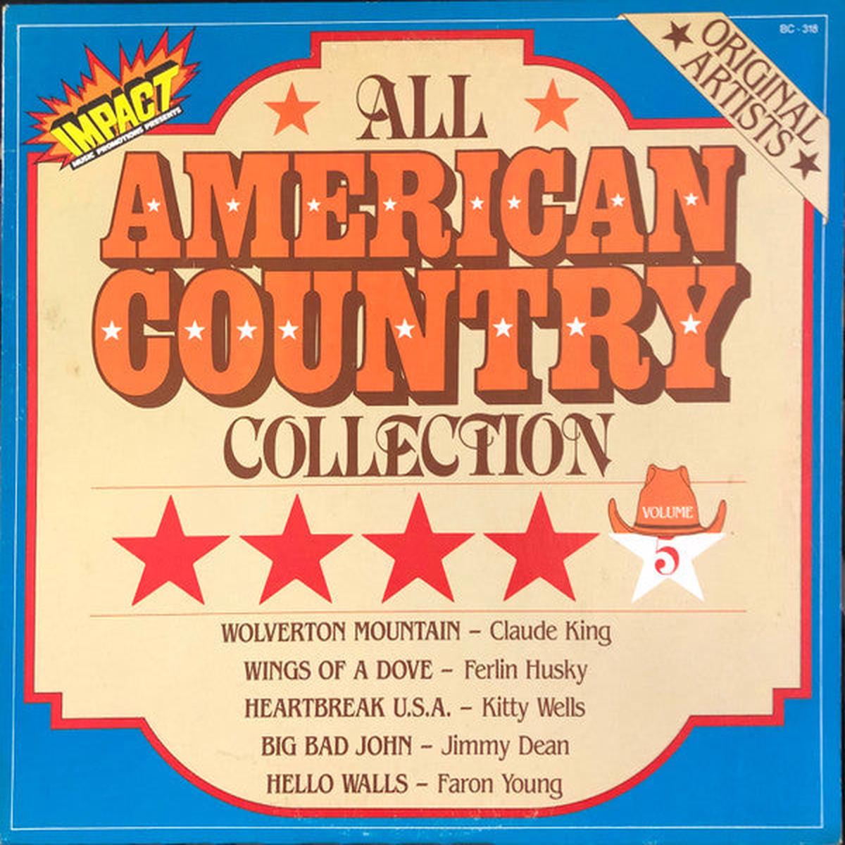 All American Country Collection Volume 1 -5 ( 5 LP Collection ) Country - 1982 (vinyl)